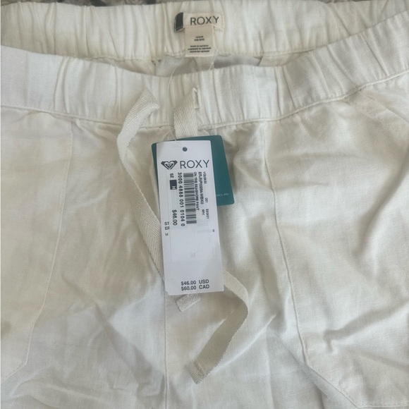 NWT Roxy linen pants. Size M. - Picture 2 of 3